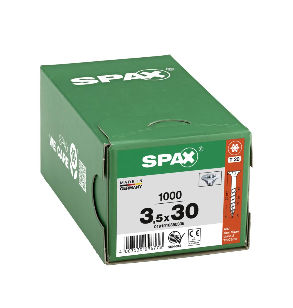 SPAX Senkkopf-Schraube T20  3,5x 30