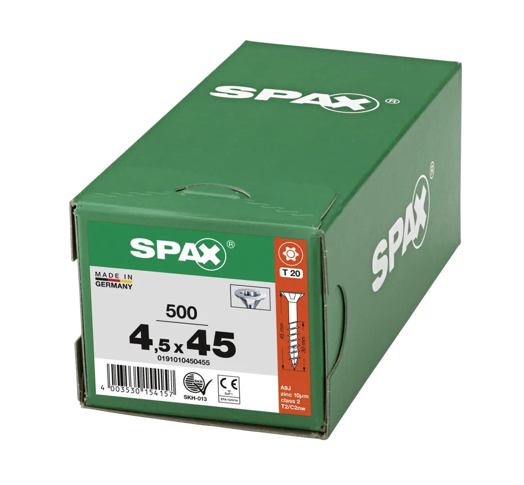 SPAX Senkkopf-Schraube T20  4,5 x 45