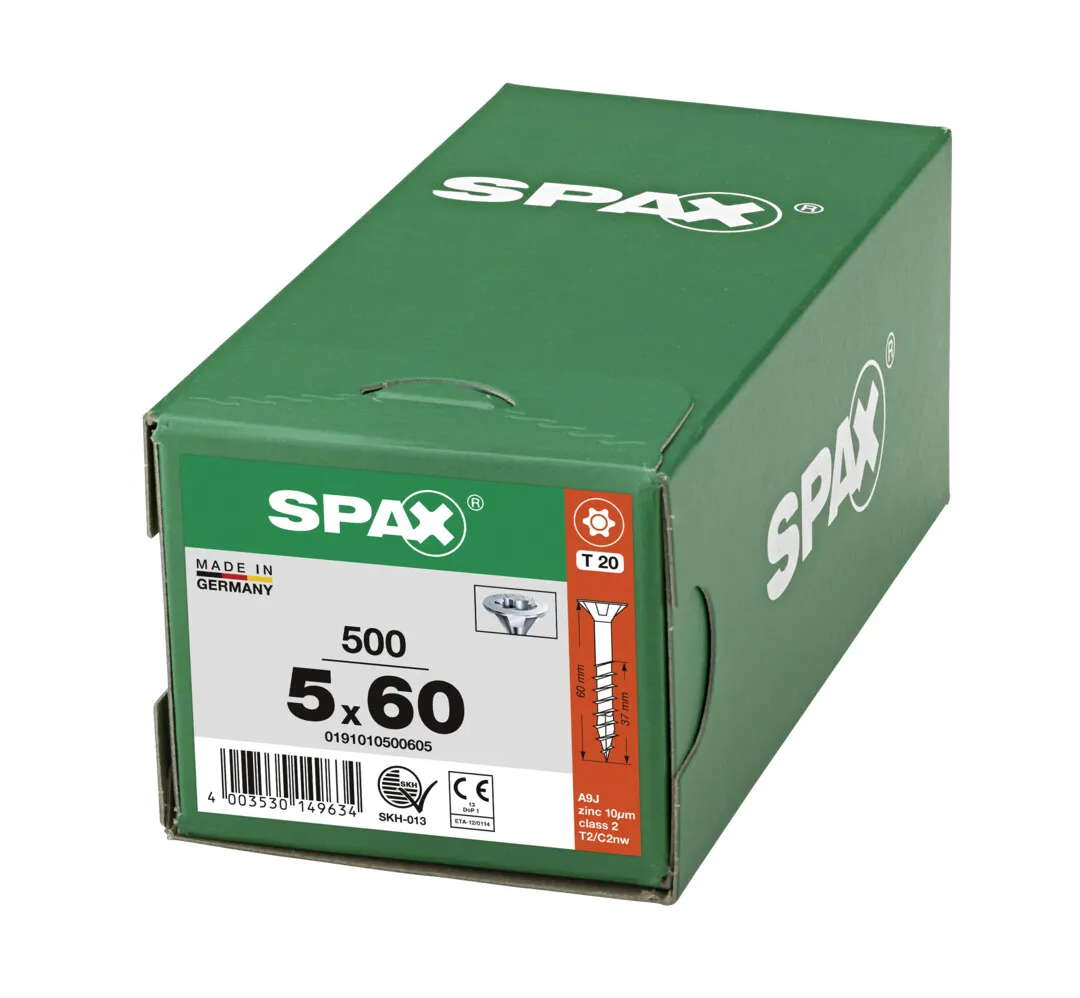 SPAX Senkkopf-Schraube T20  5,0 x 60