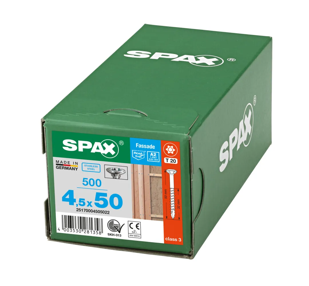 SPAX Linsensenkk.T20 V2A 4,5x 50