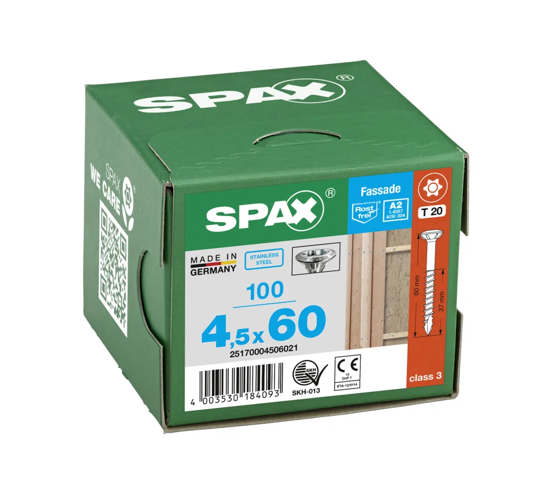 SPAX Linsensenkk.T20 V2A 4,5x 60
