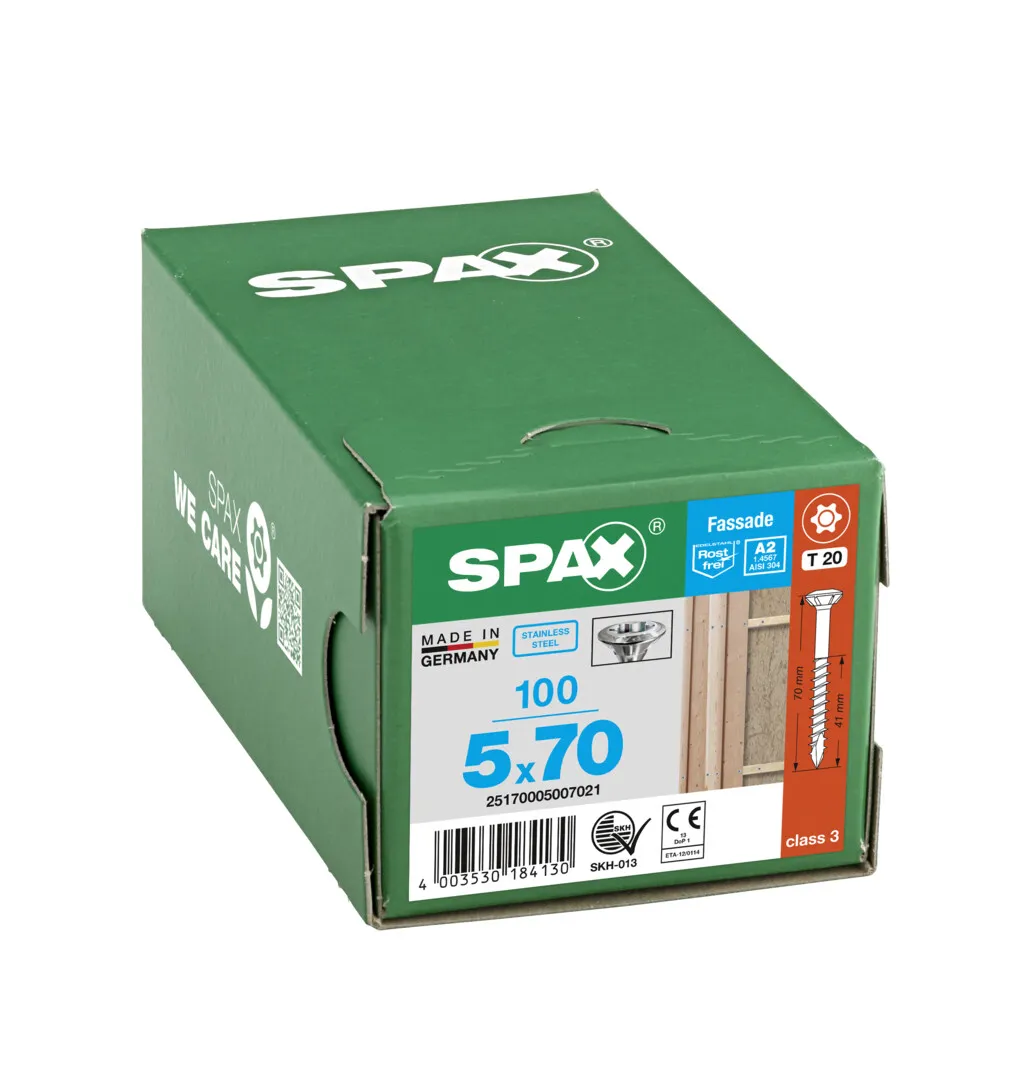 SPAX Linsensenkk.T20 V2A 5,0 x 70