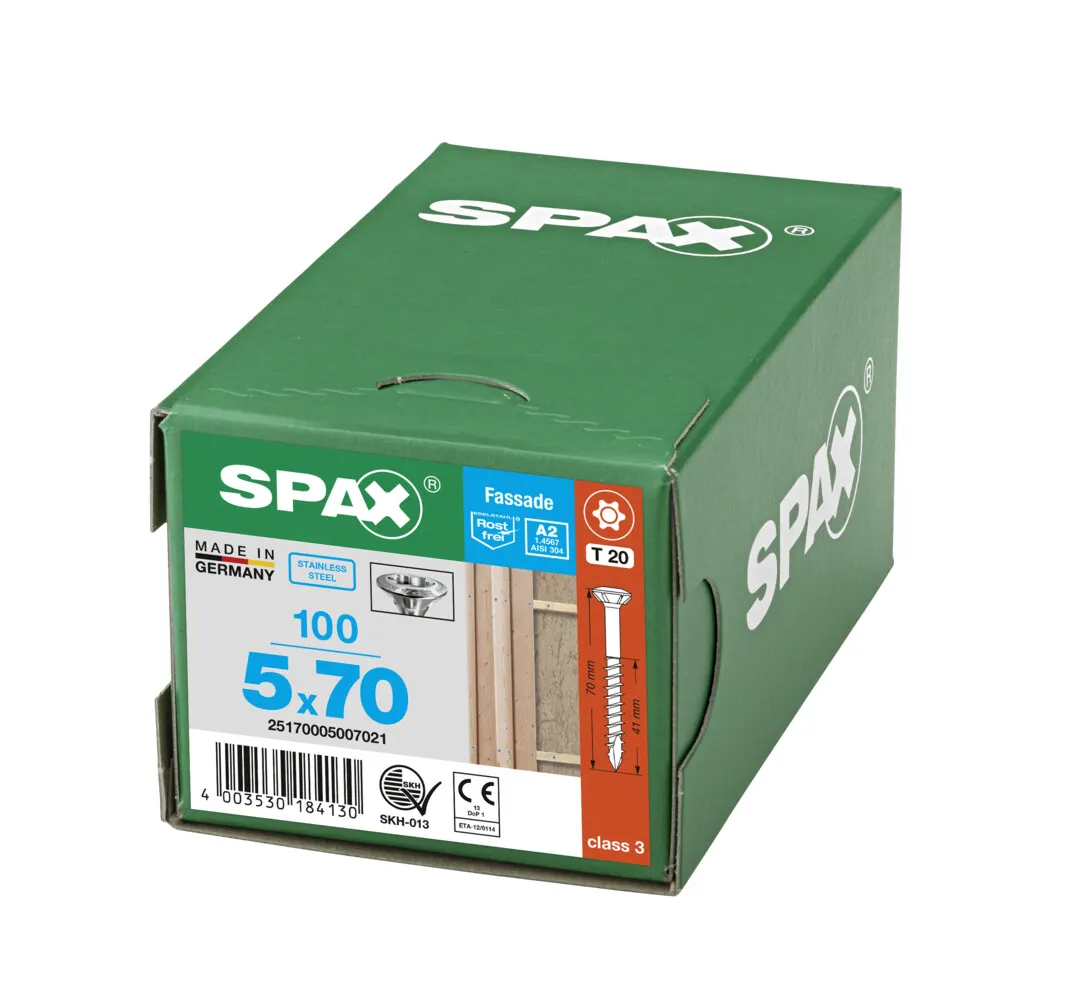SPAX Linsensenkk.T20 V2A 5,0 x 70