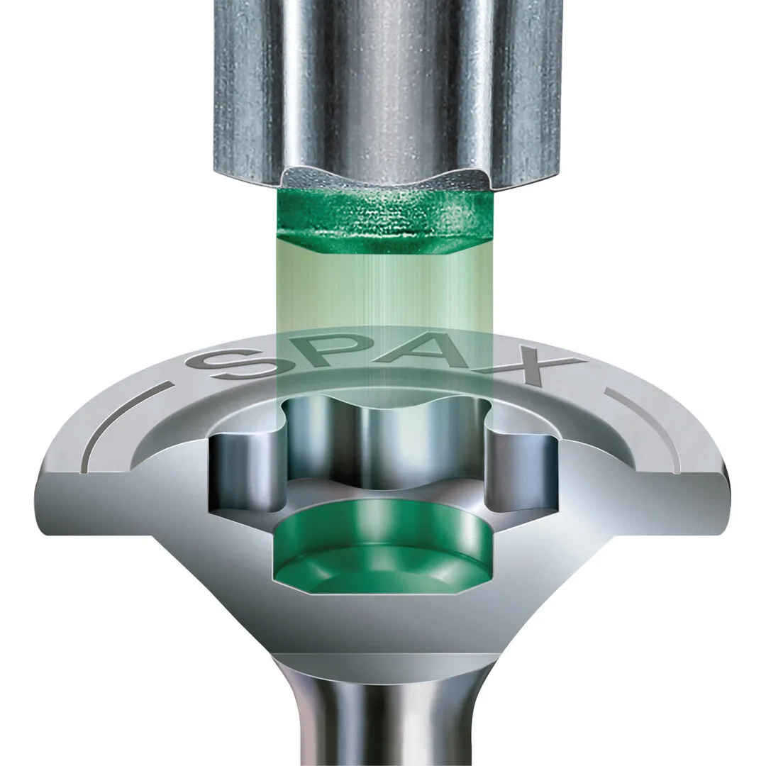 SPAX Tellerkopf-Schraube T40  8,0 x 180
