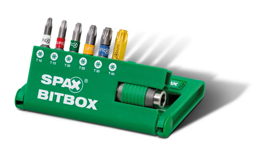 SPAX Bitbox incl. 6 Bits T 10 - T40