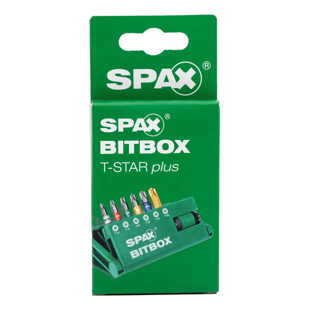 SPAX Bitbox incl. 6 Bits T 10 - T40