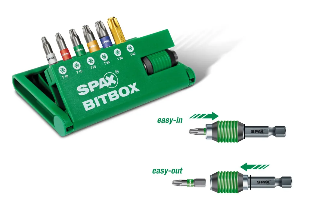 SPAX Bitbox incl. 6 Bits T 10 - T40