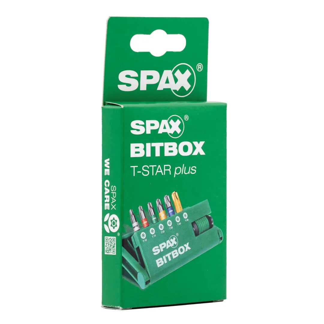 SPAX Bitbox incl. 6 Bits T 10 - T40