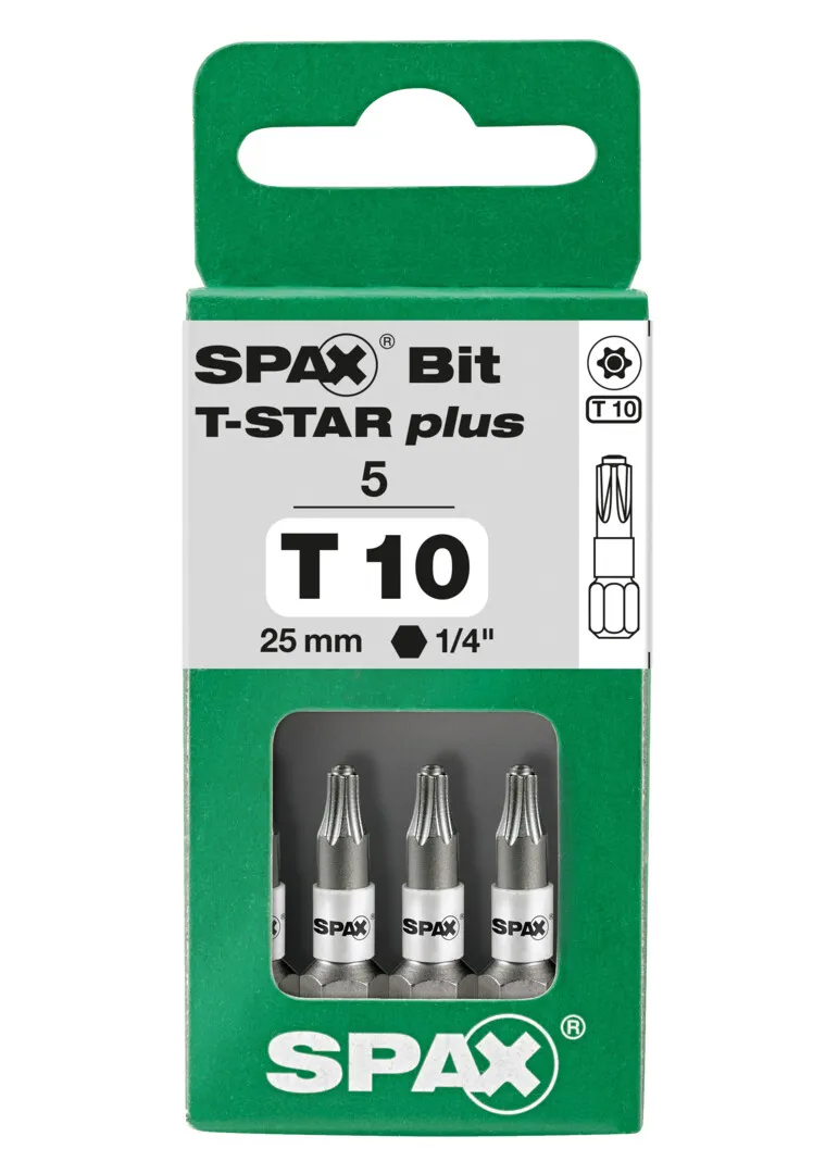 SPAX Bit T10    5er Pack