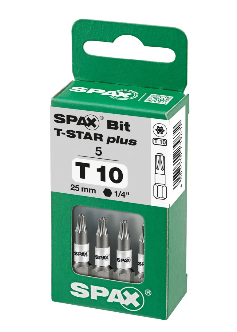SPAX Bit T10    5er Pack