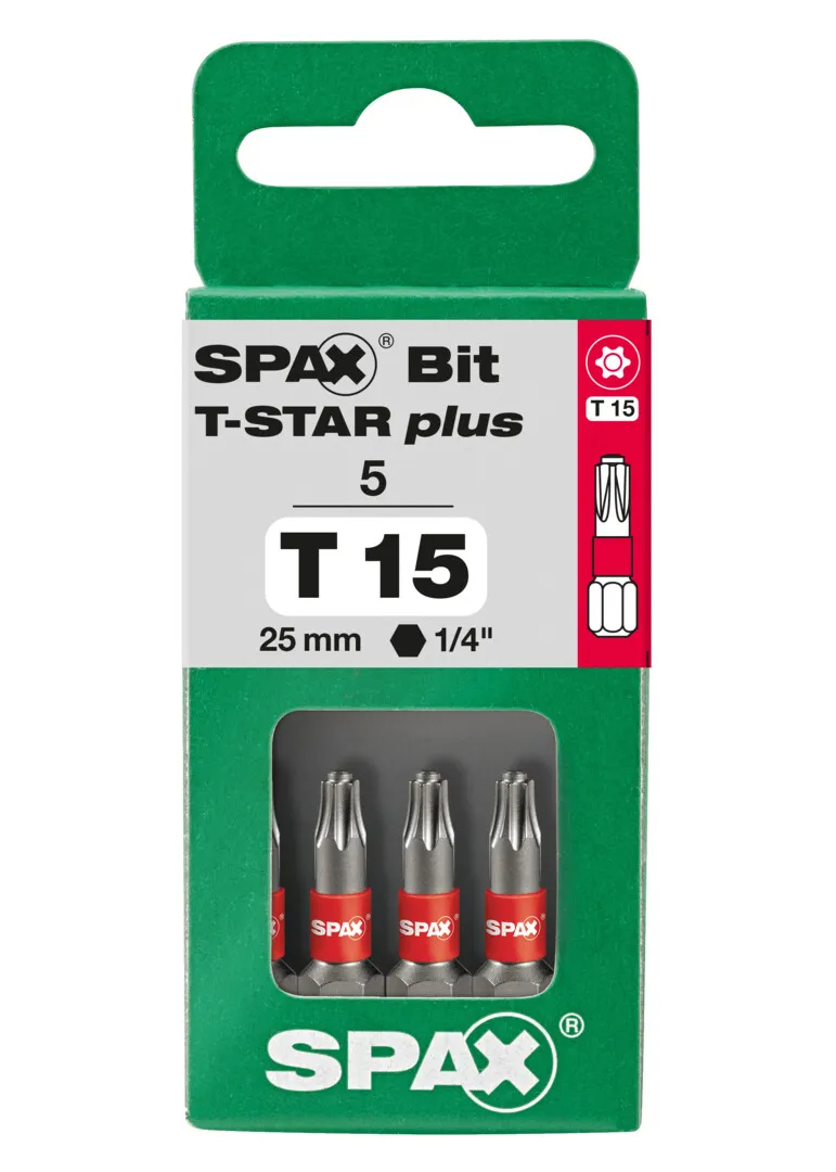 SPAX Bit T15    5er Pack