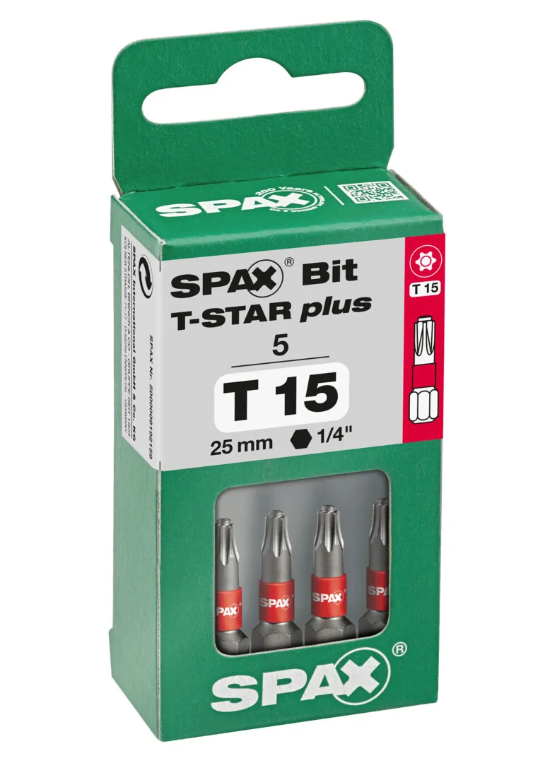 SPAX Bit T15    5er Pack