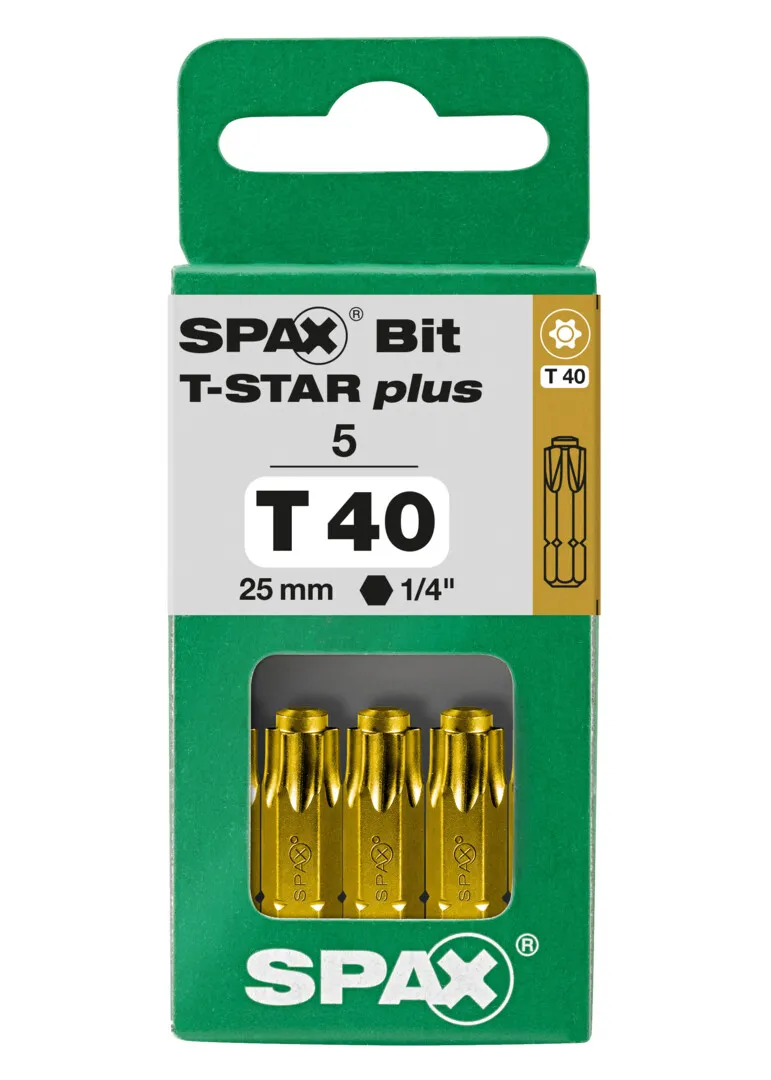SPAX Bit T40    5er Pack