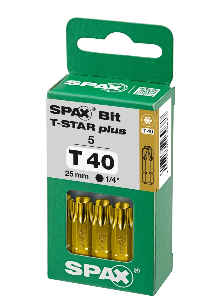 SPAX Bit T40    5er Pack