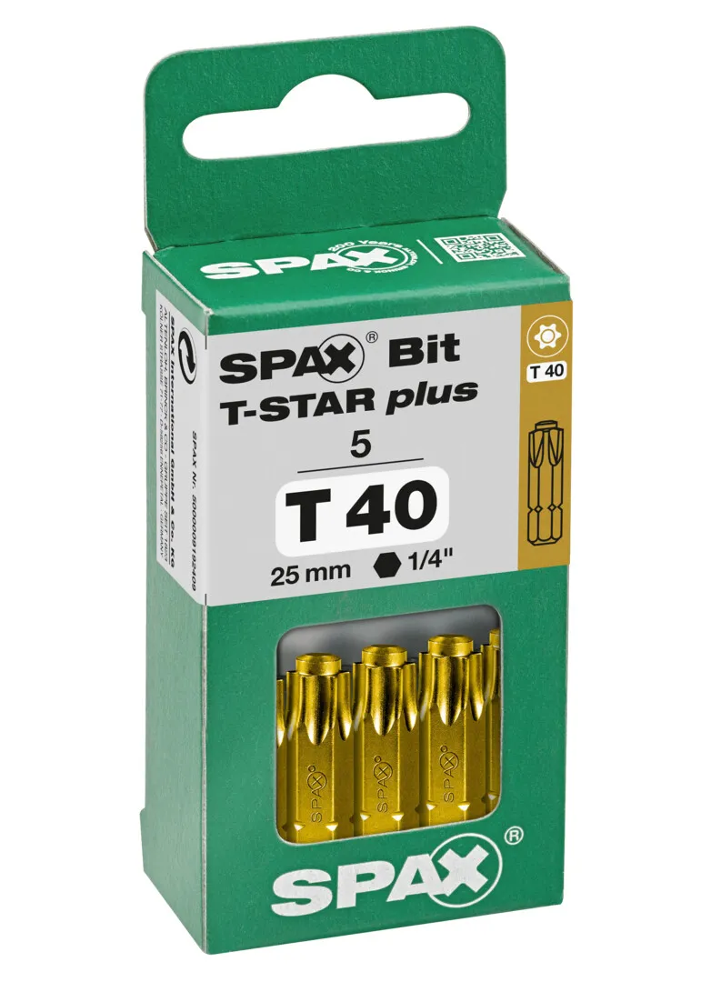SPAX Bit T40    5er Pack